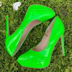 Neon Green Stilettos